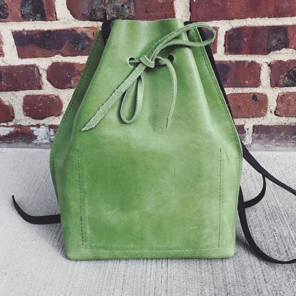 Natural Leather Backpack